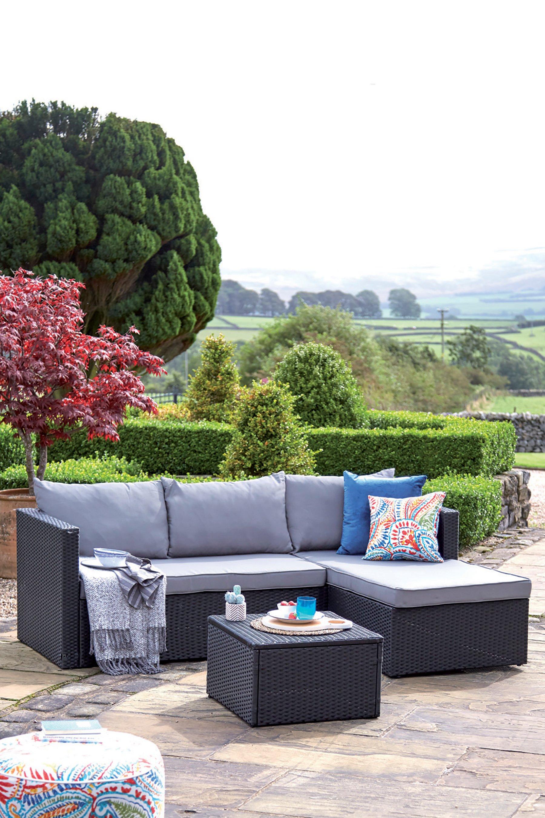 Keter Emma RattanEffect Corner Sofa Set Keter US